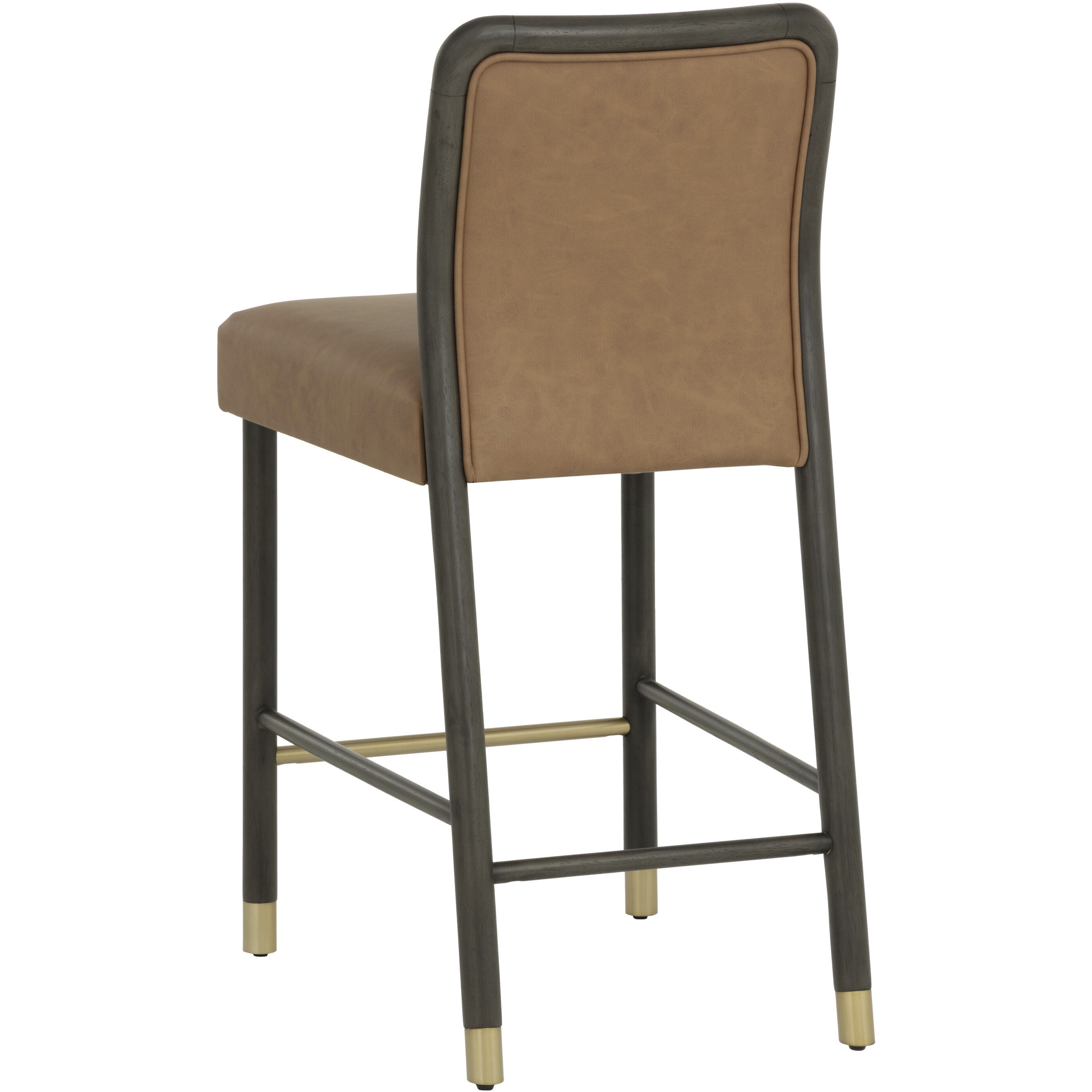 Jeno 39 inch Milliken Cognac Counter Stool